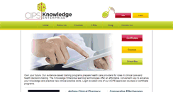 Desktop Screenshot of pharmacists4knowledge.org